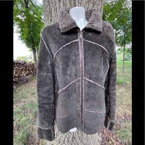 Marc Mattis Suede Sherpa Coat